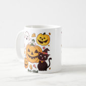 忠実なハロウィーン コーヒーマグカップ (正面左)