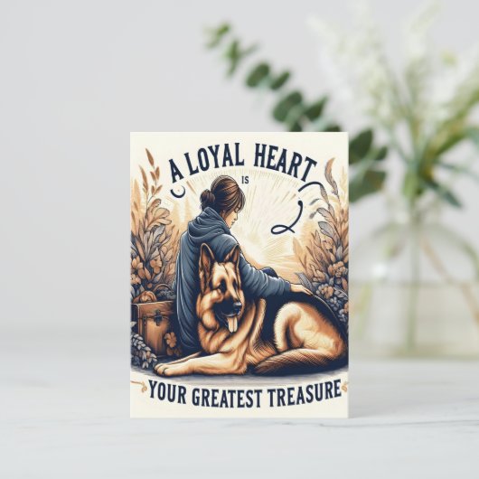 忠実なハートと忠実な友人 ポストカード (スタンド正面)