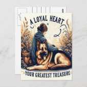 忠実なハートと忠実な友人 ポストカード (正面/裏面)