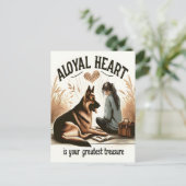 忠実なハートと忠実な友人 ポストカード (スタンド正面)