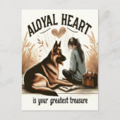 忠実なハートと忠実な友人 ポストカード (正面)