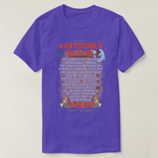 忠実なバーテンダー Tシャツ (デザイン正面)