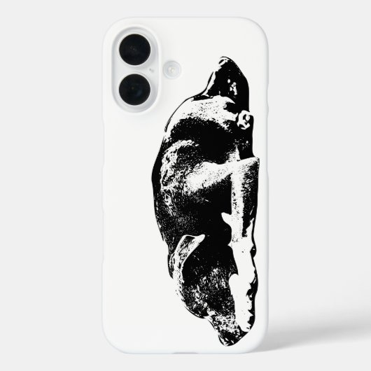 忠実なピットブルミックス休息ポーズ電話ケース Case-Mate iPhoneケース (裏面)