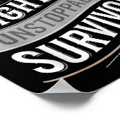 忠実なファイター生存糖尿病認識度 ポスター (角)