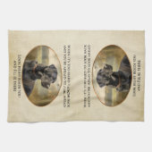 忠実なブラックラボ キッチンタオル (横)