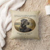 忠実なブラックラボ クッション (ブランケット)