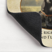 忠実なブラックラボ マウスパッド (コーナー)