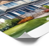 忠実なホームジョシュア24:15クリスチャンの壁画 ポスター (角)