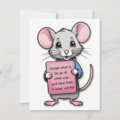 忠実なマウスノートカード ノートカード (正面)