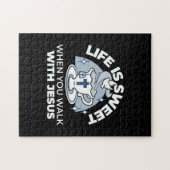 忠実なリビングアート – Teacup with Cross and Dove ジグソーパズル (横)