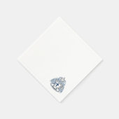 忠実なリビングアート – Teacup with Cross and Dove スタンダードカクテルナプキン (角)