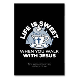 忠実なリビングアート – Teacup with Cross and Dove テーブルナンバー