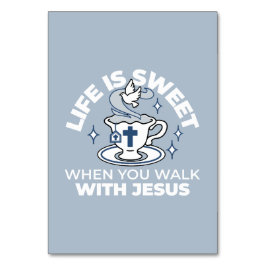 忠実なリビングアート – Teacup with Cross and Dove テーブルナンバー