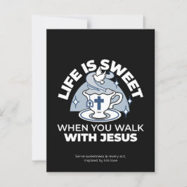 忠実なリビングアート – Teacup with Cross and Dove ポストカード