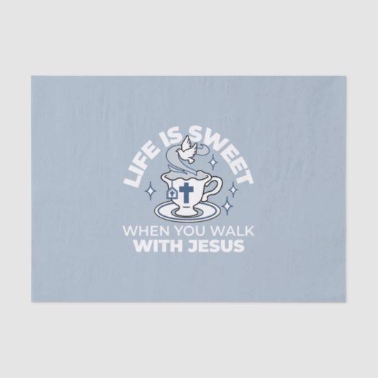 忠実なリビングアート – Teacup with Cross and Dove 薄葉紙 (正面)