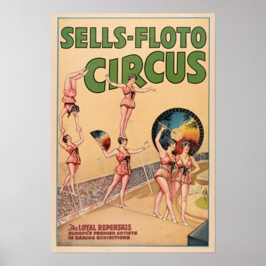 忠実なレペンスキスティトロープ劇団サーカスポスター ポスター (正面)