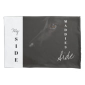 忠実な仲間：カスタムBlack Lab Photo 枕カバー (正面)