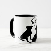 忠実な前足の芸術作品 マグカップ (正面左)