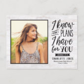 忠実な卒業式はがき インビテーションポストカード (正面)