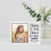 忠実な卒業式はがき インビテーションポストカード (スタンド正面)