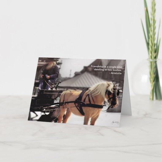 忠実な友人の引用文カード カード (正面)