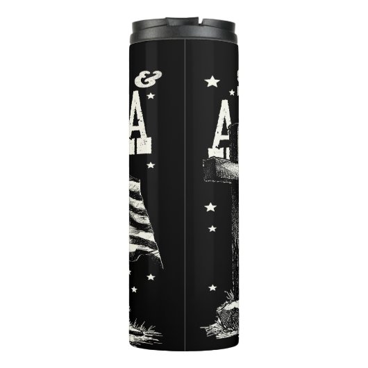 忠実な愛国者：イエス，アメリカ，女性のカーボーイ タンブラー (裏面)