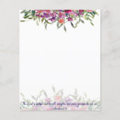 忠実な水彩花背景 (正面)