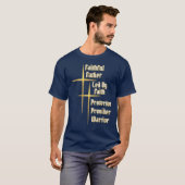忠実な父 "守り手・与え手・戦士" Tシャツ (正面フル)
