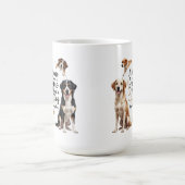 忠実な犬の愛 – ホームが完全なマグカップではない コーヒーマグカップ (中央)