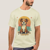 忠実な犬好き Tシャツ (正面)