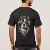 忠実な犬Tシャツデザイン Tシャツ (裏面)