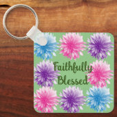 忠実な賛美フローラカスタムキーチェーン キーホルダー (正面)