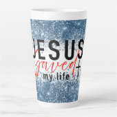 忠実な醸造：イエス救より カフェラテマグ (正面)