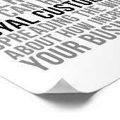 忠実な顧客引用文 ポスター (角)