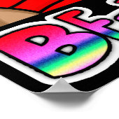 忠実な | Happy Girl of Color Laughing ポスター (角)