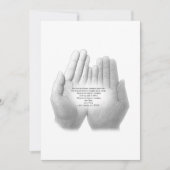 忠実スペインの祈りの言葉、グリーティングカード サンキューカード (正面)