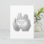 忠実スペインの祈りの言葉、グリーティングカード サンキューカード (スタンド正面)