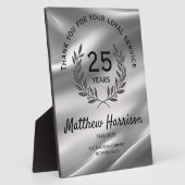 忠実勤賞受賞。パーソナライズ フォトプラーク (側面)