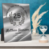 忠実勤賞受賞。パーソナライズ フォトプラーク (側面)