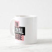 忠節な可愛い人のマグ コーヒーマグカップ (正面左)