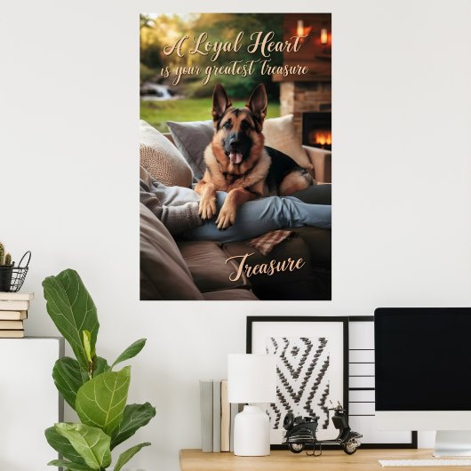 忠義なハート秋の心地よい ポスター (ホームオフィス)