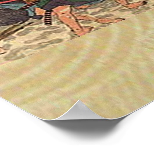 忠臣蔵よ内の図47浪人 ポスター (角)