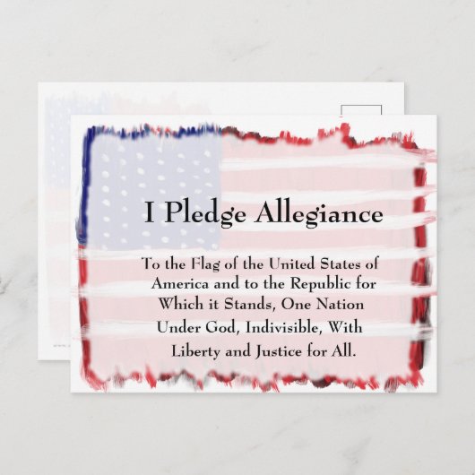 忠誠と旗の誓約 ポストカード (正面/裏面)
