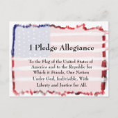 忠誠と旗の誓約 ポストカード (正面)