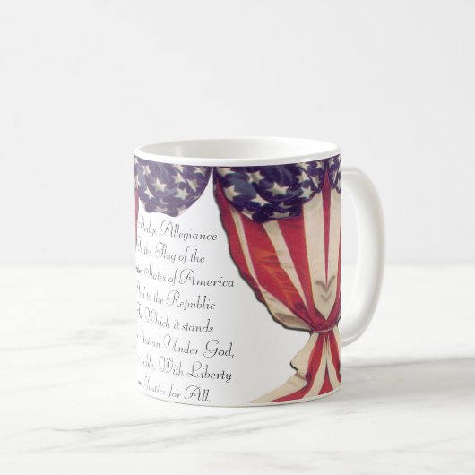 忠誠の旗のマグの帖当 コーヒーマグカップ (正面右)