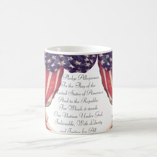 忠誠の旗のマグの帖当 コーヒーマグカップ (中央)