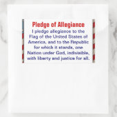 忠誠の誓いステッカー 長方形シール (バッグ)