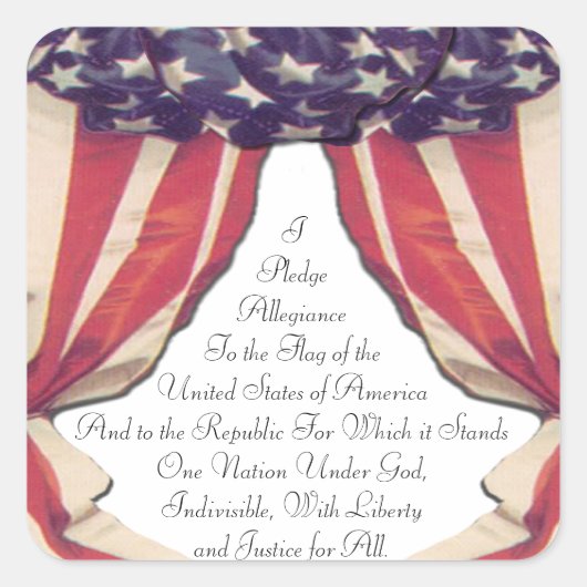 忠誠の誓い スクエアシール (正面)