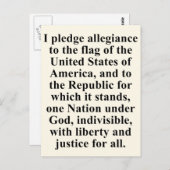 忠誠の誓い ポストカード (正面/裏面)