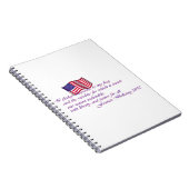 忠誠の誓い – 1892 ノートブック (右側)